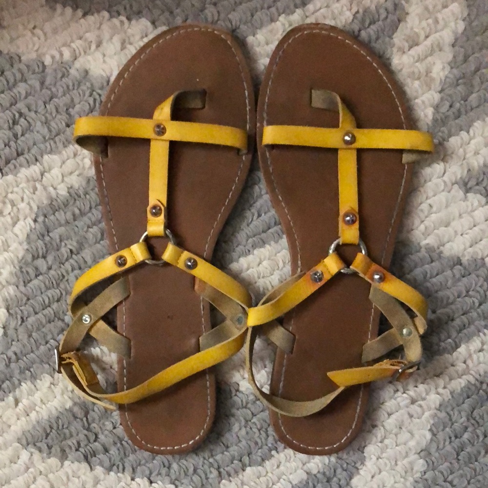 Yellow Montego Bay Club sandals